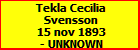 Tekla Cecilia Svensson