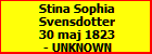 Stina Sophia Svensdotter