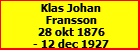 Klas Johan Fransson