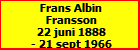 Frans Albin Fransson