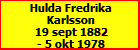 Hulda Fredrika Karlsson
