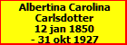 Albertina Carolina Carlsdotter
