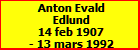 Anton Evald Edlund