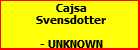 Cajsa Svensdotter