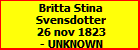 Britta Stina Svensdotter