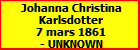 Johanna Christina Karlsdotter