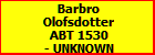 Barbro Olofsdotter