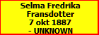 Selma Fredrika Fransdotter