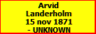 Arvid Landerholm