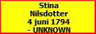Stina Nilsdotter
