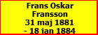 Frans Oskar Fransson