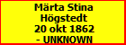 Mrta Stina Hgstedt
