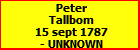 Peter Tallbom