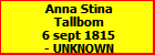 Anna Stina Tallbom