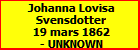 Johanna Lovisa Svensdotter