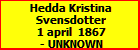 Hedda Kristina Svensdotter