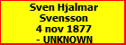 Sven Hjalmar Svensson