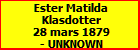 Ester Matilda Klasdotter