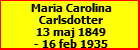 Maria Carolina Carlsdotter