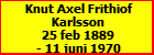 Knut Axel Frithiof Karlsson