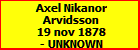 Axel Nikanor Arvidsson