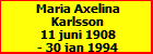 Maria Axelina Karlsson