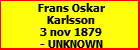 Frans Oskar Karlsson