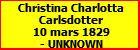 Christina Charlotta Carlsdotter