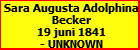 Sara Augusta Adolphina Becker