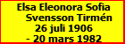 Elsa Eleonora Sofia Svensson Tirmn