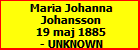 Maria Johanna Johansson