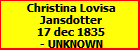 Christina Lovisa Jansdotter