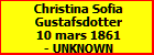 Christina Sofia Gustafsdotter