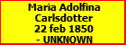Maria Adolfina Carlsdotter