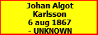 Johan Algot Karlsson