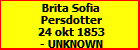 Brita Sofia Persdotter