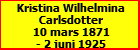 Kristina Wilhelmina Carlsdotter