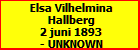 Elsa Vilhelmina Hallberg