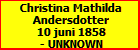 Christina Mathilda Andersdotter