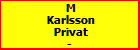 M Karlsson