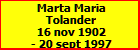 Marta Maria Tolander
