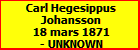 Carl Hegesippus Johansson