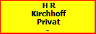 H R Kirchhoff