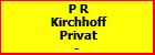 P R Kirchhoff