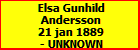 Elsa Gunhild Andersson