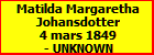 Matilda Margaretha Johansdotter