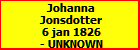 Johanna Jonsdotter