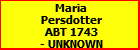 Maria Persdotter