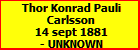 Thor Konrad Pauli Carlsson