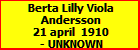 Berta Lilly Viola Andersson